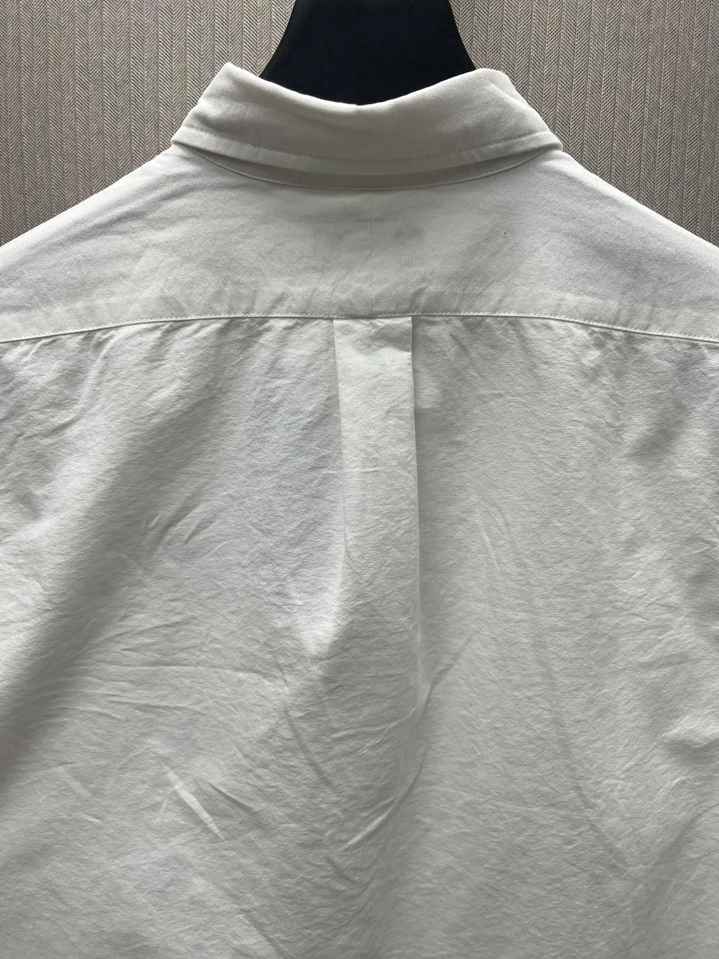 P430 Polo 25ss new solid color logo embroidered buttoned long-sleeved shirt men's high version code number: XS.S.M.L.XL.